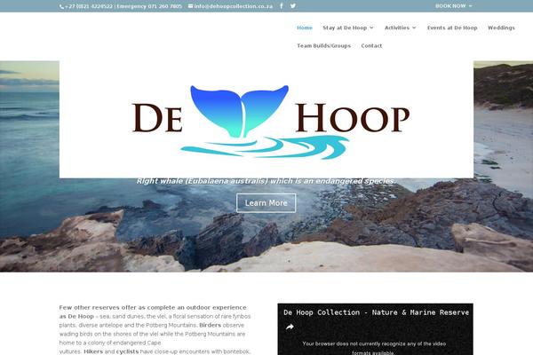 dehoopcollection.com site used Divi-2