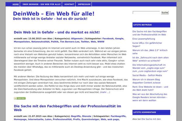 deinweb.org site used Careneu