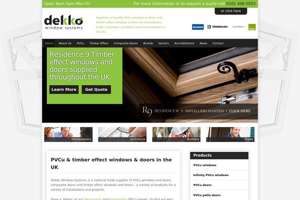 Dekko theme site design template sample