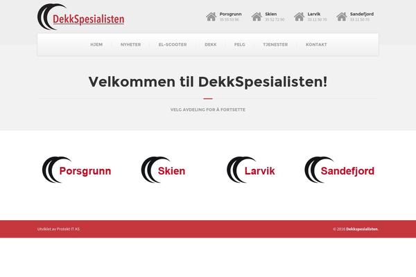 dekkspesialistenas.no site used Dekkspesialisten