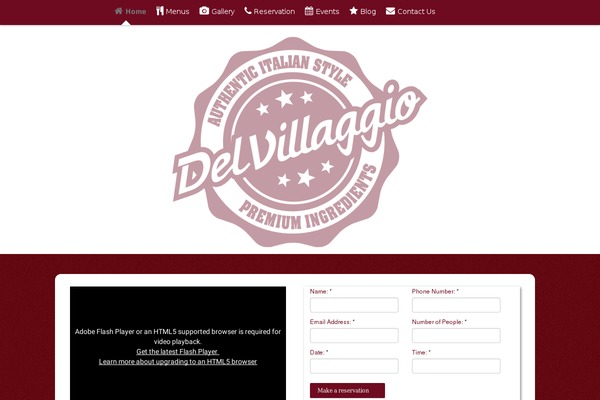 del-villaggio.co.uk site used Restaurant Recipe