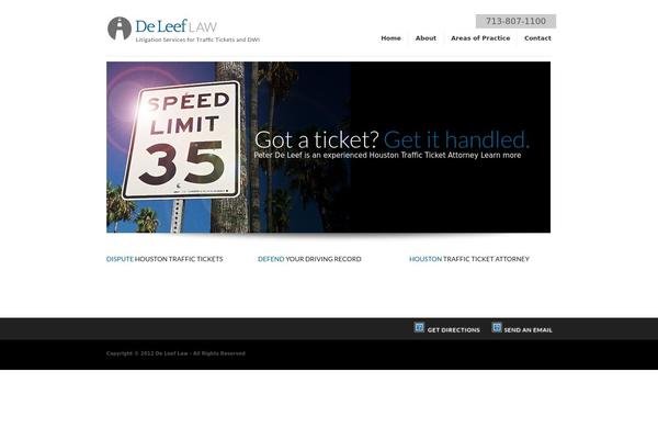 deleeflaw.com site used Reaction