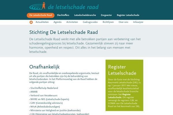 deletselschaderaad.nl site used Dlr