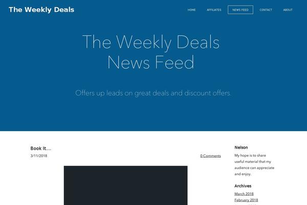 WordPress website example screenshot