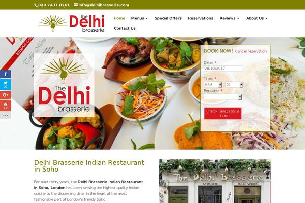 delhibrasserie.com site used Delhi-brasserie