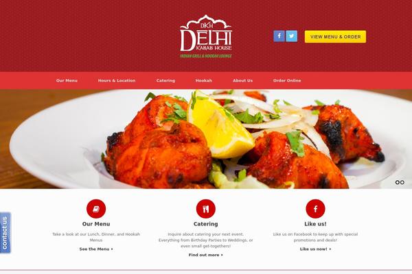 Vantage theme site design template sample