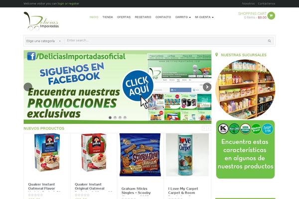 deliciasimportadas.com site used Shopping