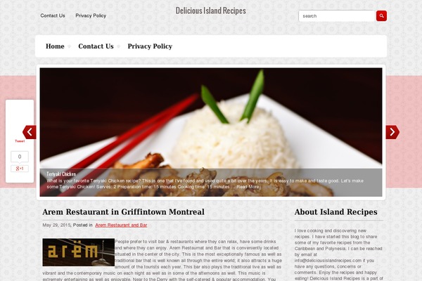 Happyfood theme site design template sample