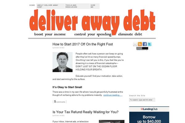 deliverawaydebt.com site used Thesis 1.8.1