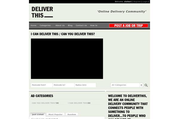 ClassiPress theme site design template sample