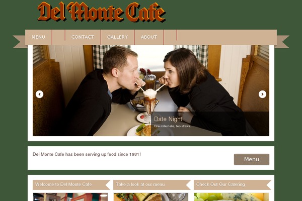 Cafehouse theme site design template sample