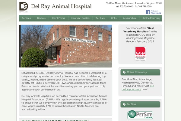delrayanimalhospital.com site used F1ux