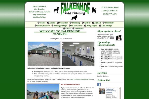 delta-dogtraining.com site used Falkenhof