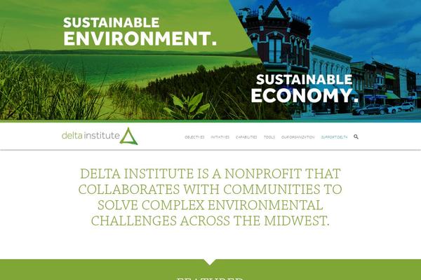 delta-institute.org site used Delta-custom