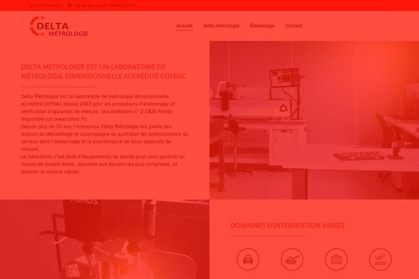 Delta theme site design template sample