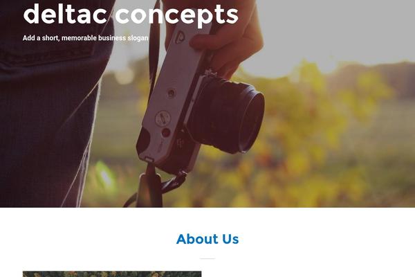 Vantage theme site design template sample