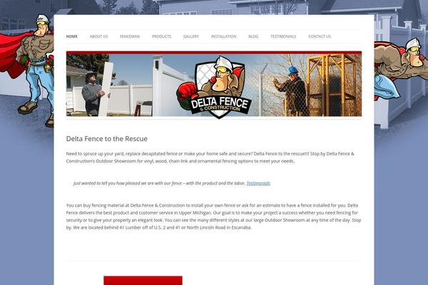 Twenty Twelve theme site design template sample
