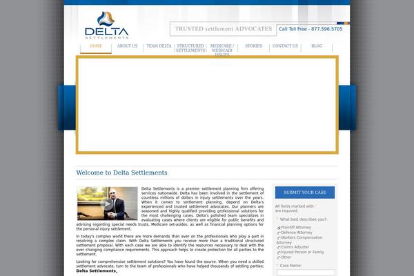 Delta theme site design template sample