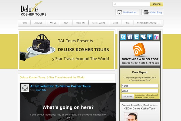 deluxekoshertours.com site used Travel-booking