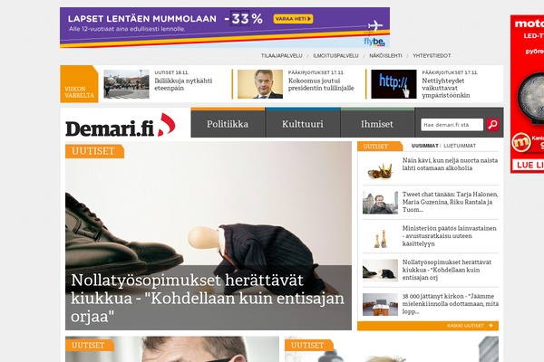 demari.fi site used Demokraatti2