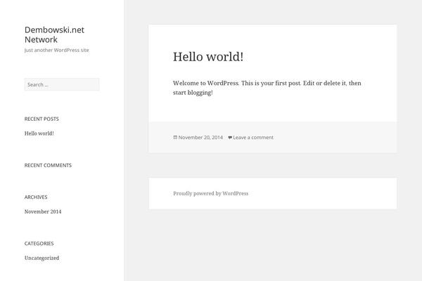 Twenty Fifteen theme site design template sample
