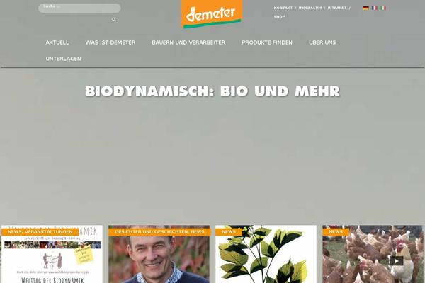 Demeter theme site design template sample