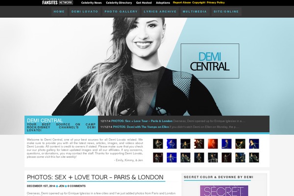 demicentral.com site used Lighttheme