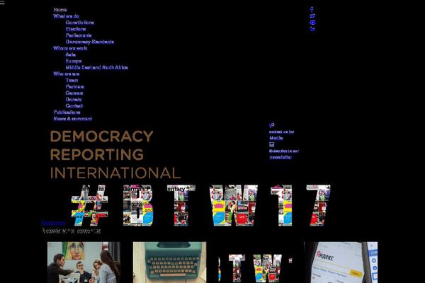 democracy-reporting.org site used Dri
