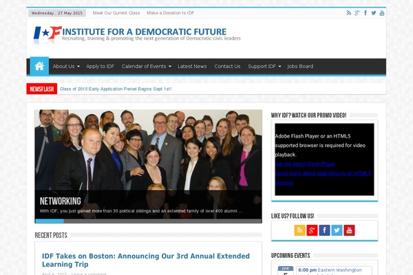 democraticfuture.org site used Hestia-child