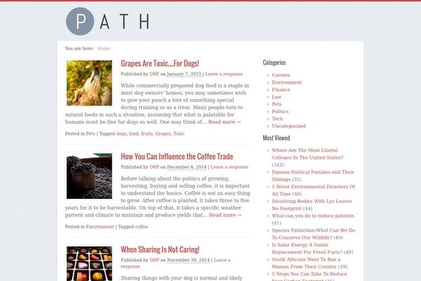 Path theme site design template sample