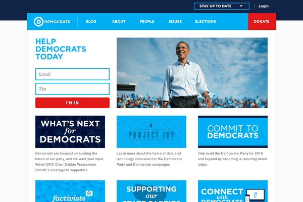 democrats.org site used Bsdstarter