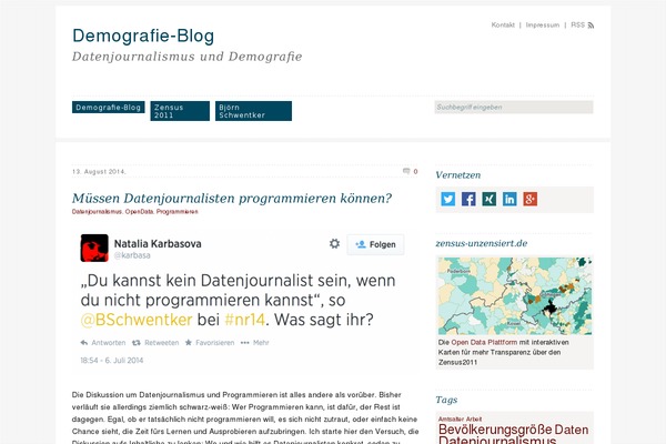 demografie-blog.de site used Advance-blogging