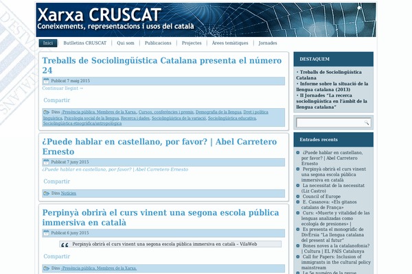 demolinguistica.cat site used Cruscat3