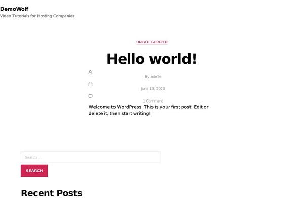 WordPress website example screenshot