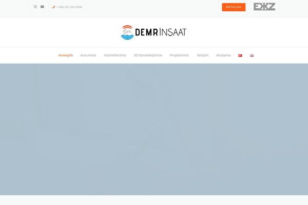 Construction theme site design template sample