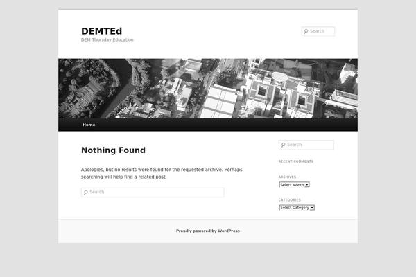 Twenty Eleven theme site design template sample