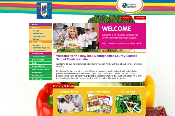 denbighshireschoolmeals.co.uk site used Denbighshire2015