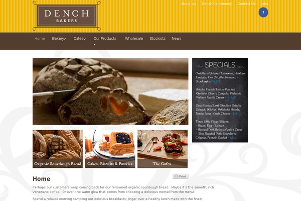 denchbakers.com.au site used Dench