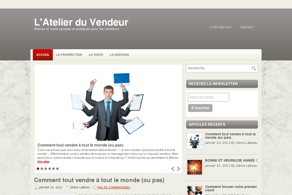 denislabeau.com site used Momento