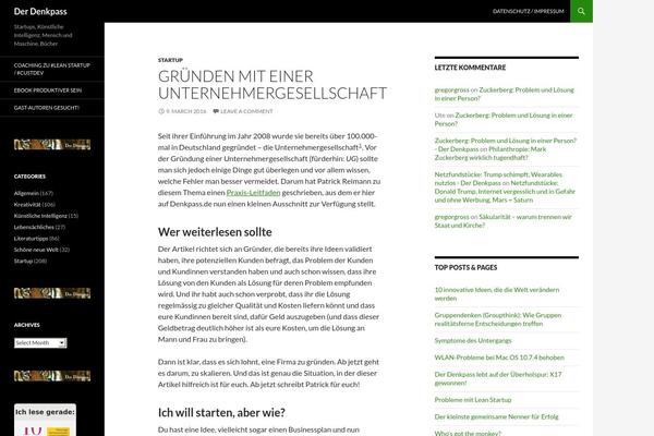 WordPress website example screenshot