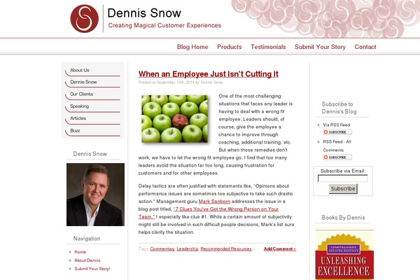 dennissnowblog.com site used Fastway-10