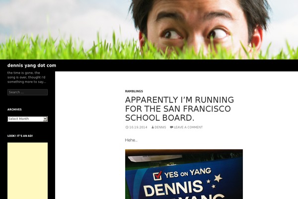 Twenty Fourteen theme site design template sample