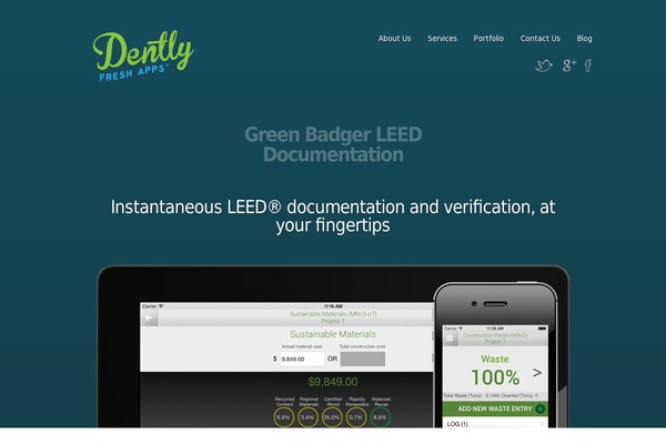 dent.ly site used Dentlyblog