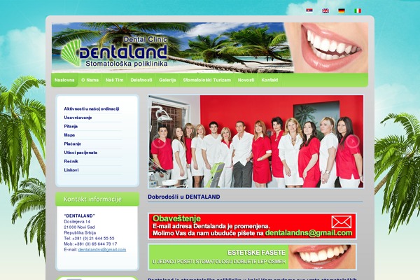 dentaland.info site used Ftheme
