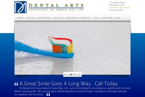 dentalartsofgreenbay.com site used Dentalarts