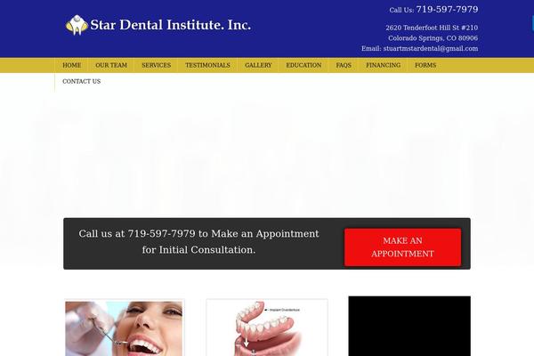 WordPress website example screenshot