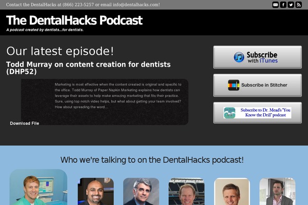 dentalhacks.com site used Dentalhacks