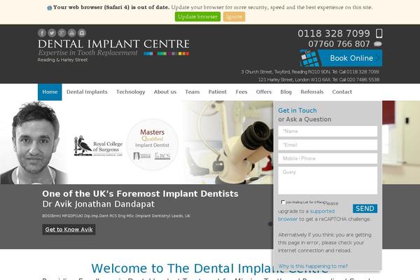 dentalimplantcentre.com site used Dic