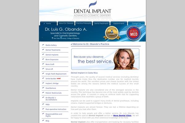 dentalimplantcr.com site used Dentiq-child