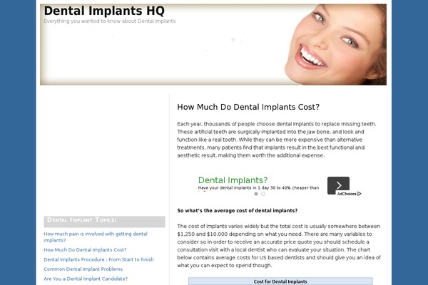 WordPress website example screenshot